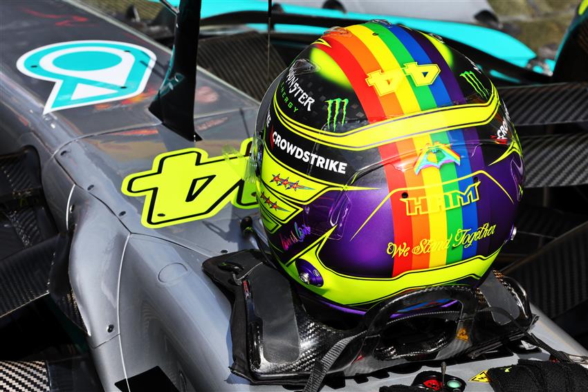 Mercedes F1 helmet