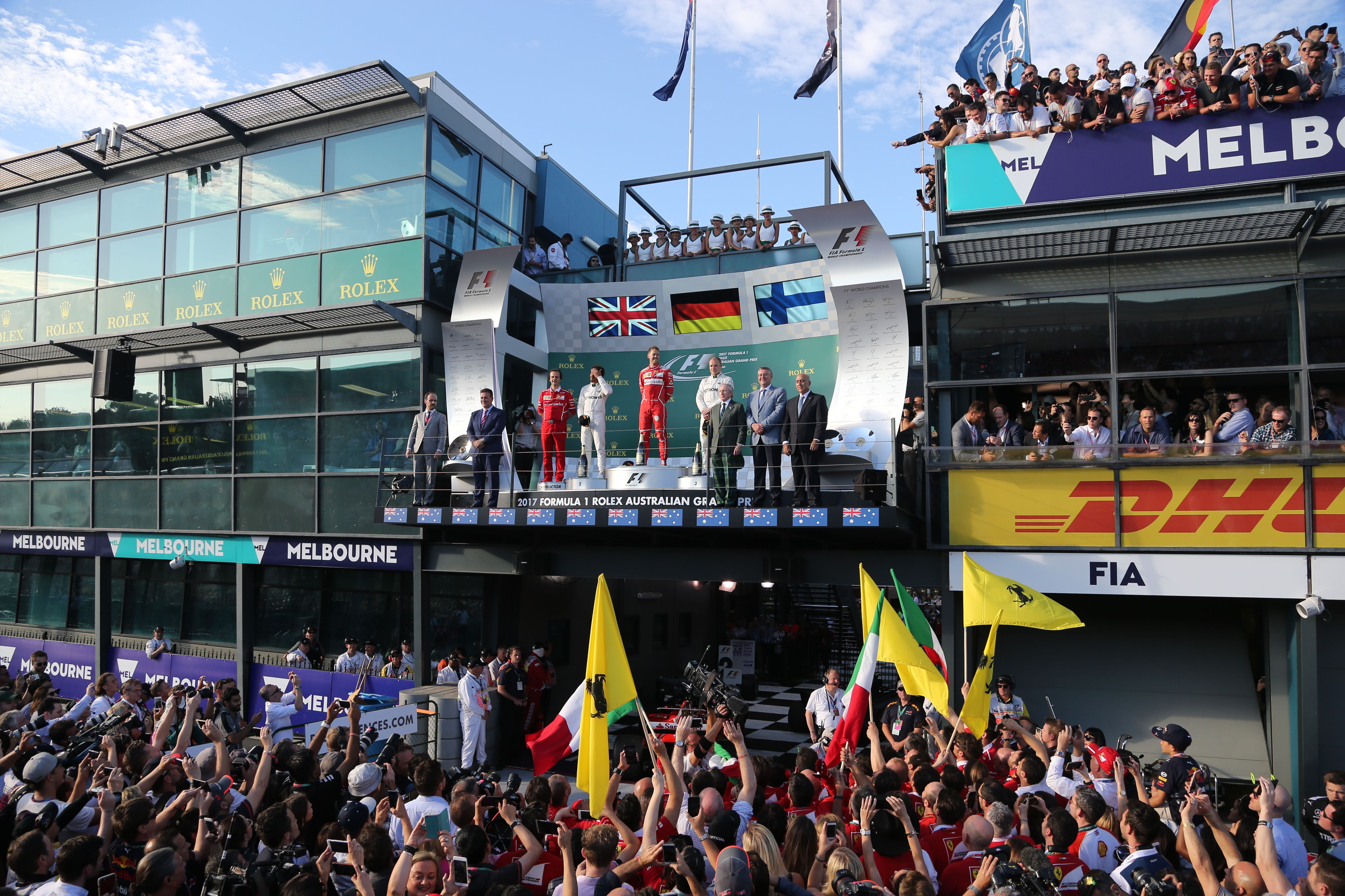 Melbourne podium