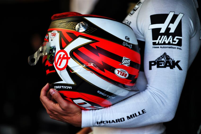 Haas F1 helmet