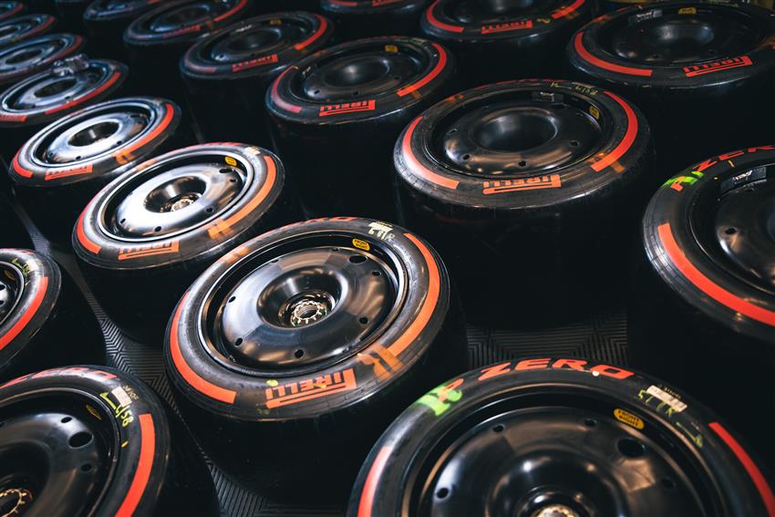 Fourteen F1 tyres