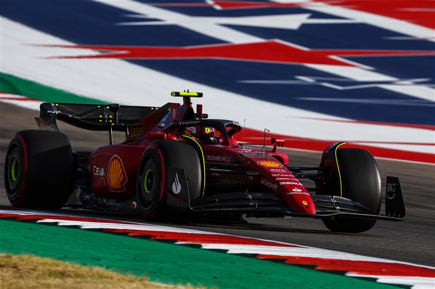 Ferrari F1 car in Austin