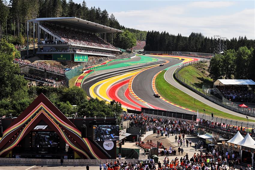 eau rouge and fan zone