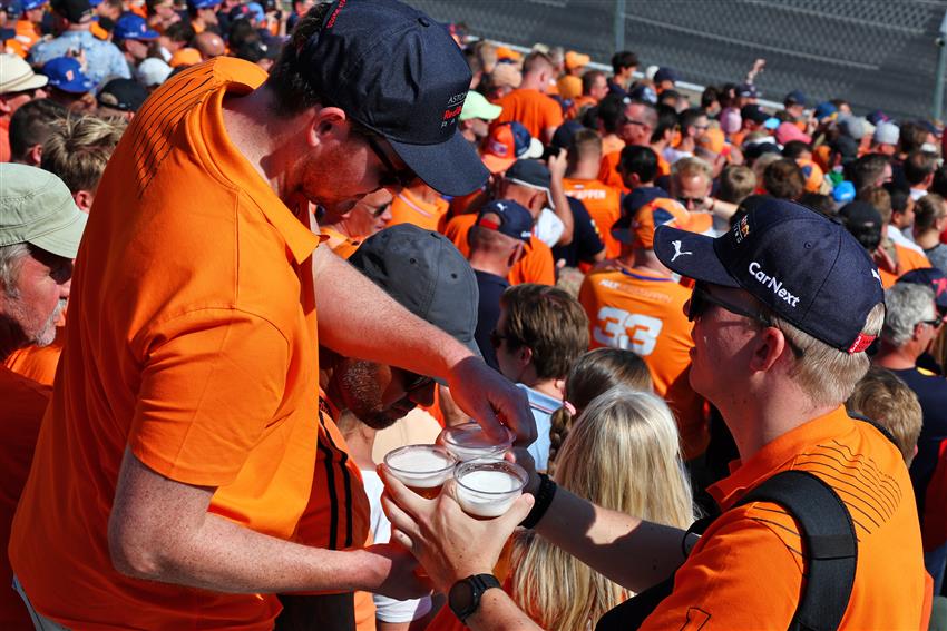 Zandvoort Netherlands  orange fans