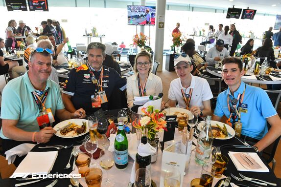 F1 paddock club table