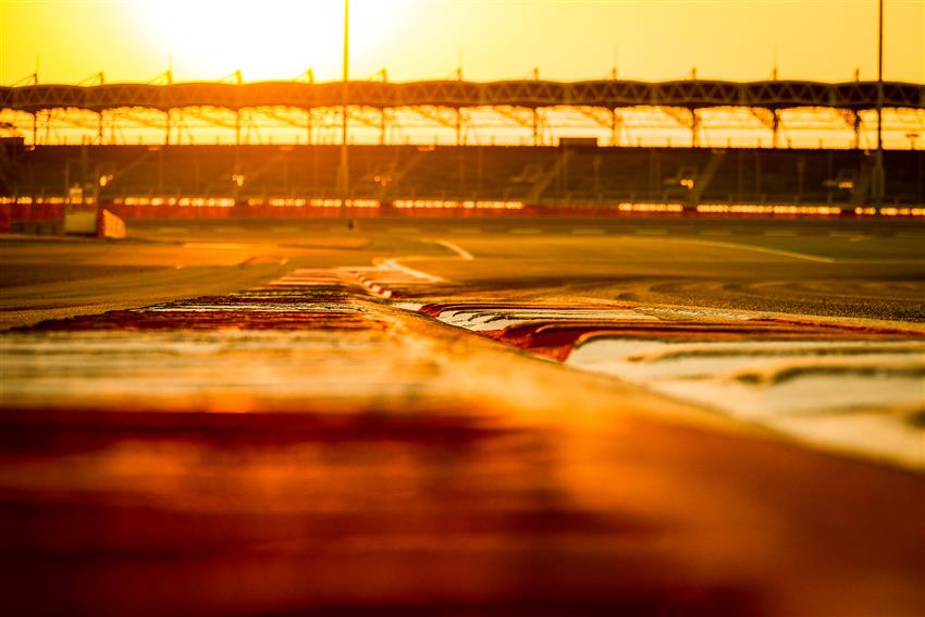 Bahrain track sunset