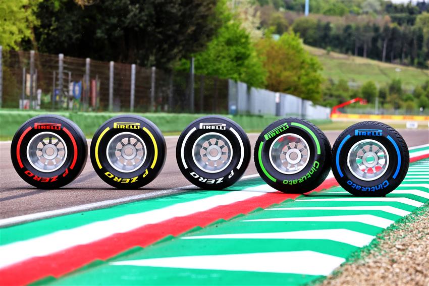 Pirelli tyres on track