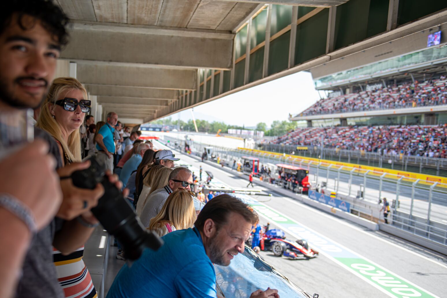 Grandstand fans Barcelona