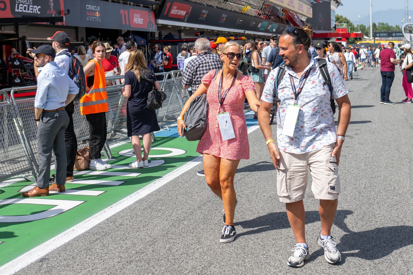 F1 pit lane walk