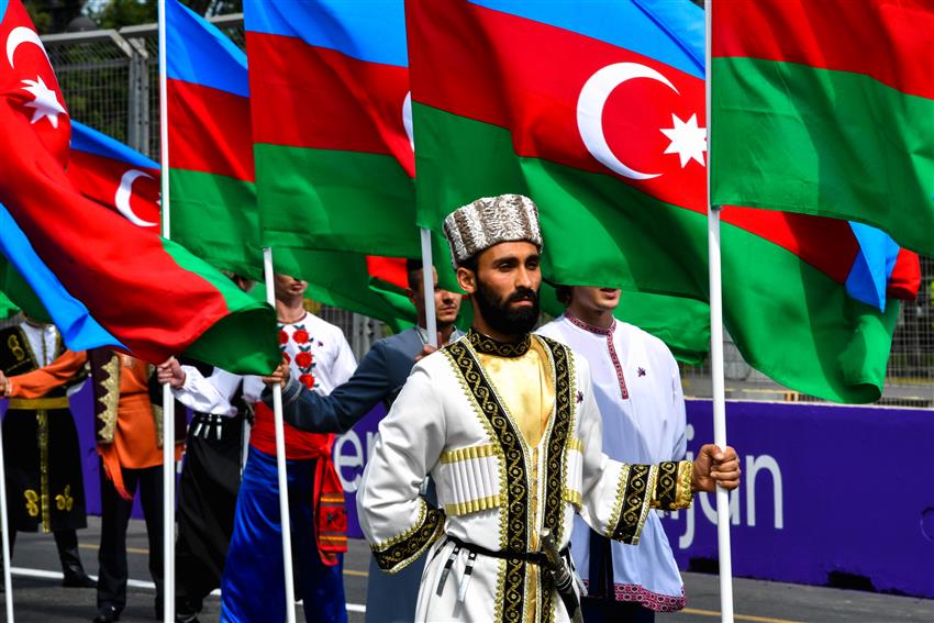 Azerbaijani flags