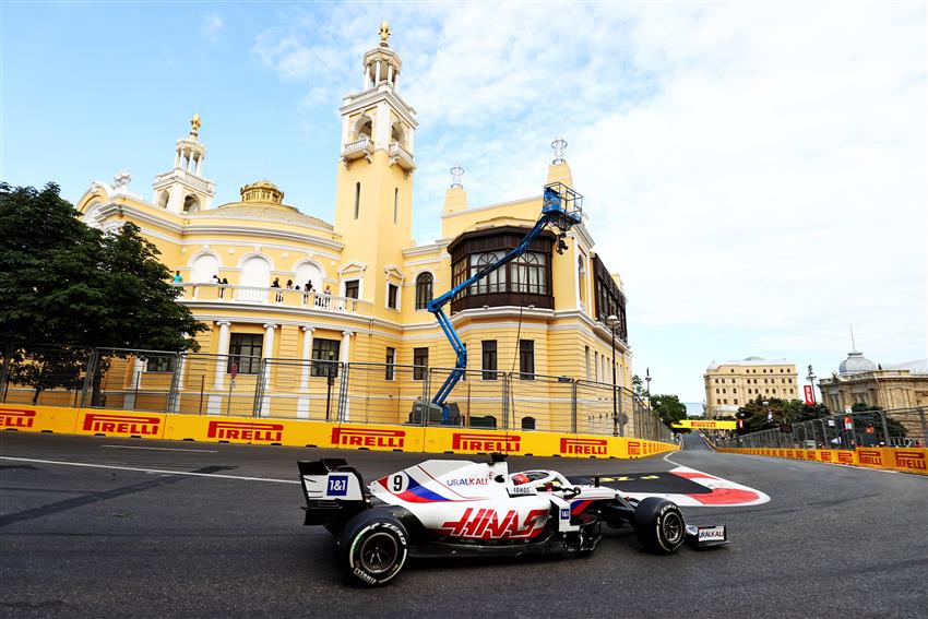 Haas F1 Car in Baku