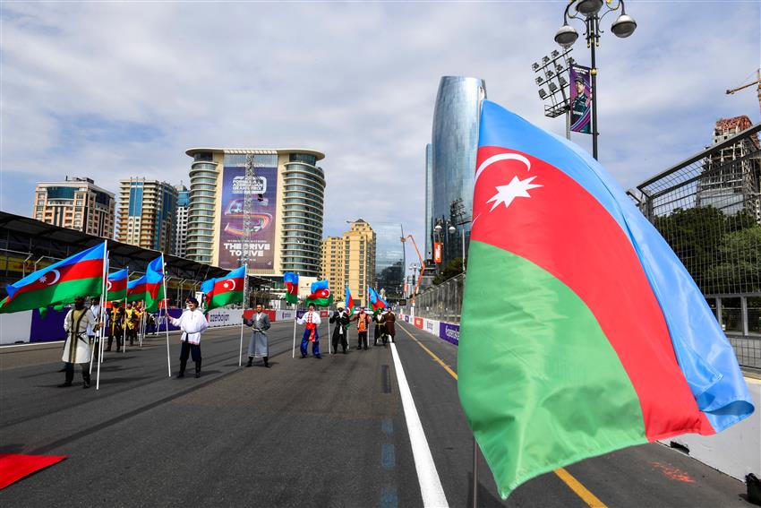 Baku racing grid