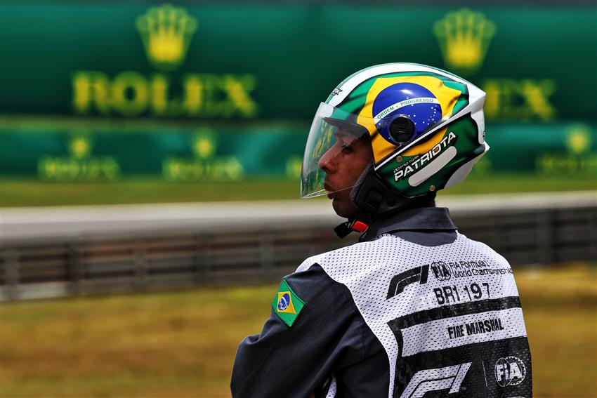 Brazilian f1 track marshal