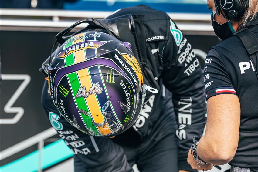Lewis Hamilton Brazil Helmet