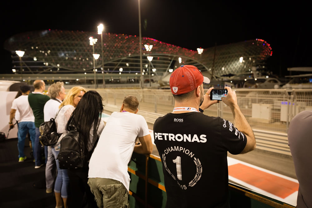 Fans at night race