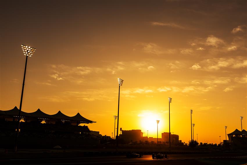 Golden sunset Abu Dhabi