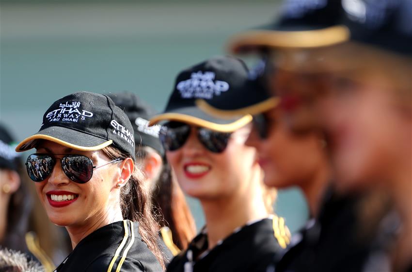 Abu Dhabi circuit girls