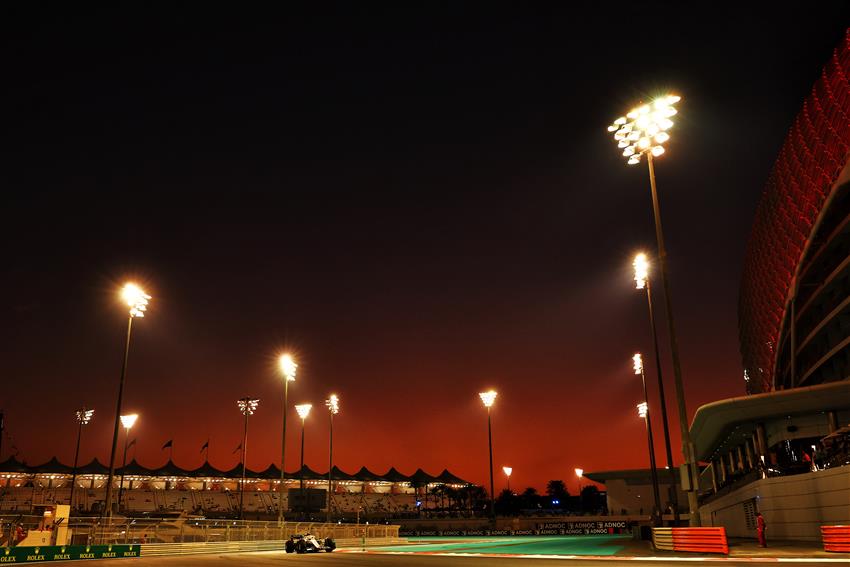 YAS circuit red sky