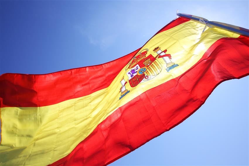 F1 Spanish flags