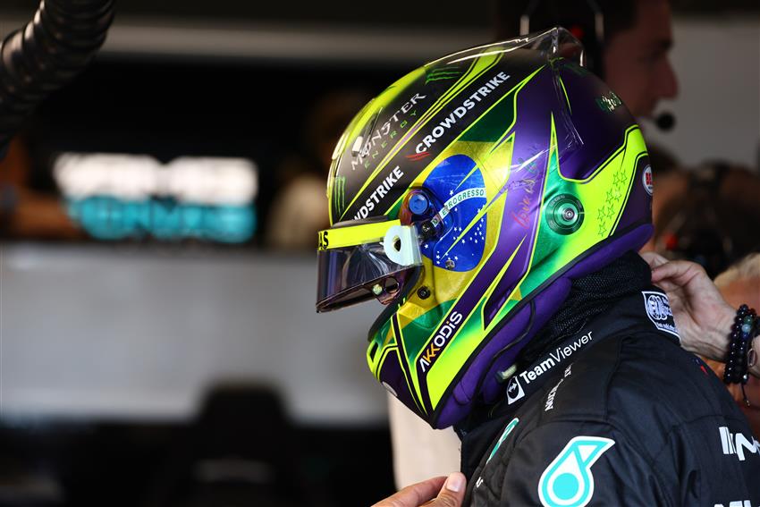Lewis Hamilton helmet brazil