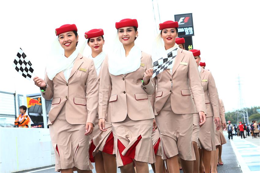Emirates flight attendants