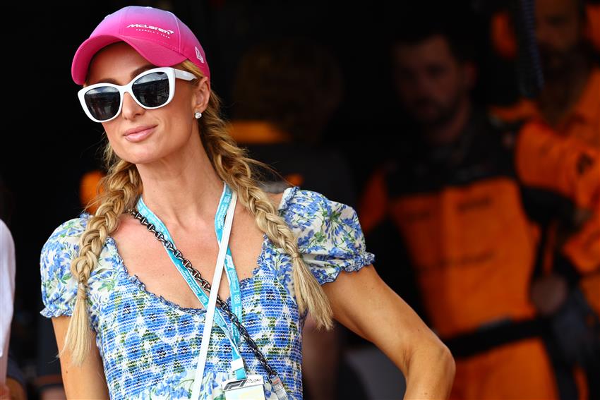 Paris Hilton at F1 race