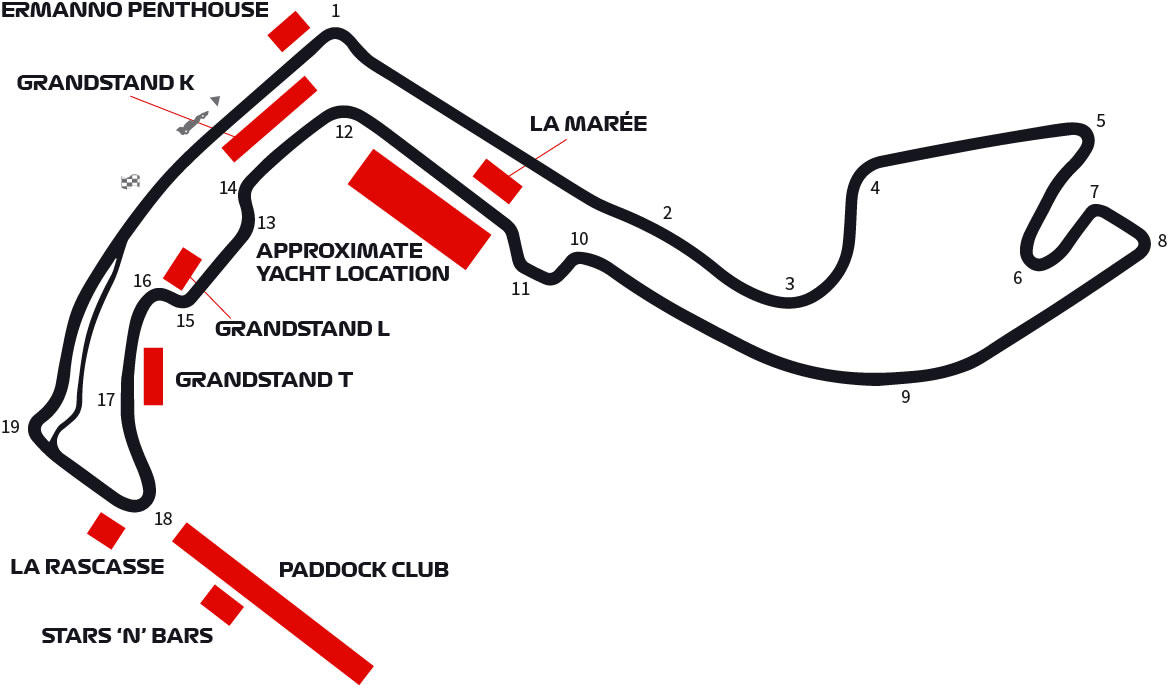 Formula 1 Seating Chart